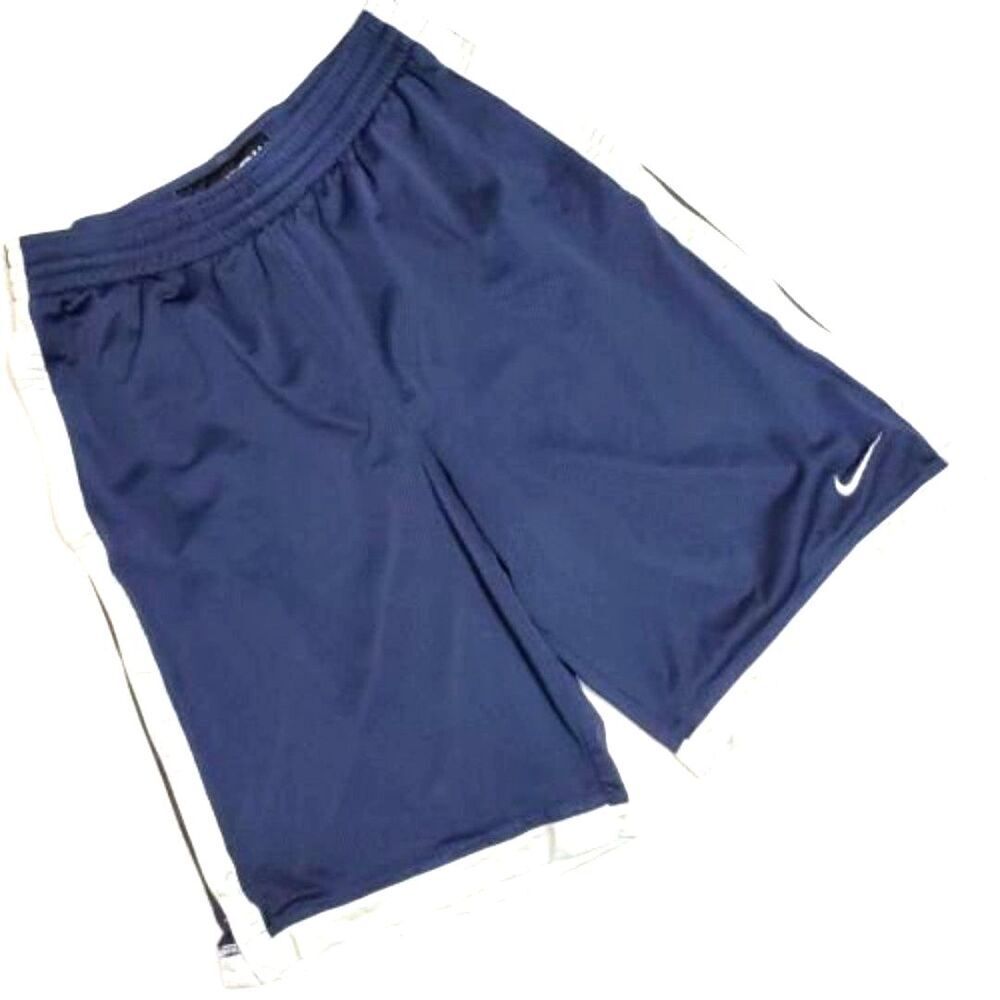 Vintage Y2K Nike Mens Size M Basketball Mesh Dri-Fit Stripe Basketball Shorts